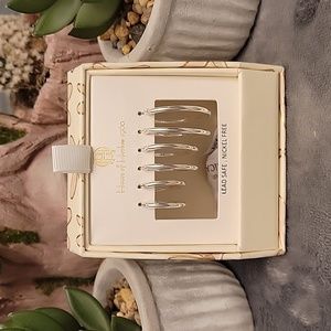 NIB Silver plated earrings (3pair)